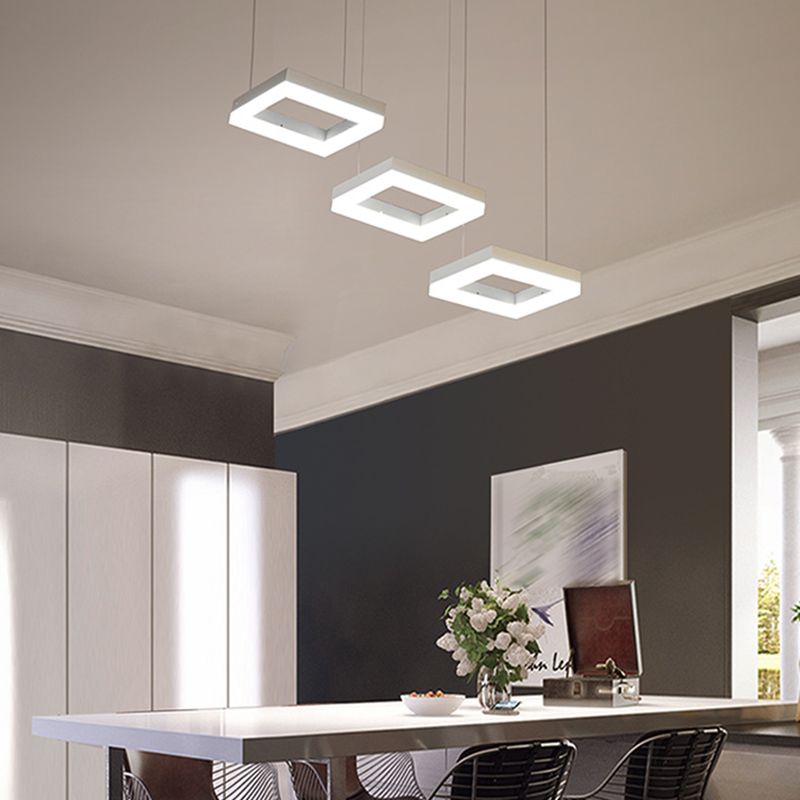 Modern Simplistic Hanging Lamp 3 Light LED Pendant Light for Living Room Dining Room
