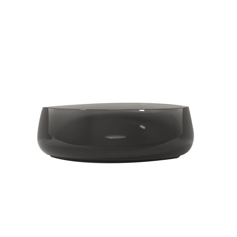 Modern Vessel Bathroom Sink Round with Pop-Up Drain Vessel Sink(Not Included Faucet)