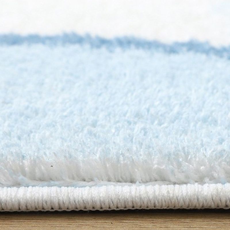 Orange Modern Rug Polyester Color Piece Indoor Rug Stain Resistant Rug for Drawing Room