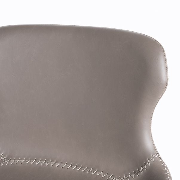 Industrial Faux Leather and Metal Dining and Accent Chairs for Kitchen