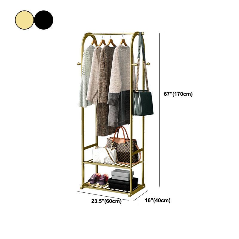 Modern Coat Hanger Storage Shelves Hall Tree Entry Hall Tree with Hooks