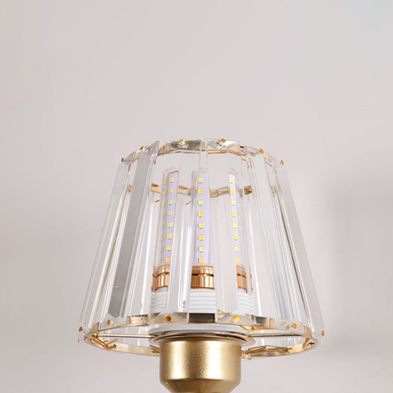 Nordic Style Crystal Wall Light Geometric Wall Sconce with Antler for Bedroom