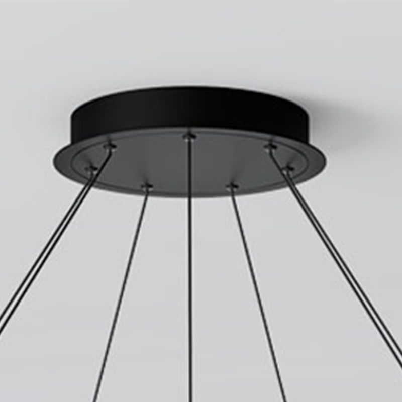 LED -Deckenpendellicht mit Acrylschatten -Einfachheit Kronleuchter Licht