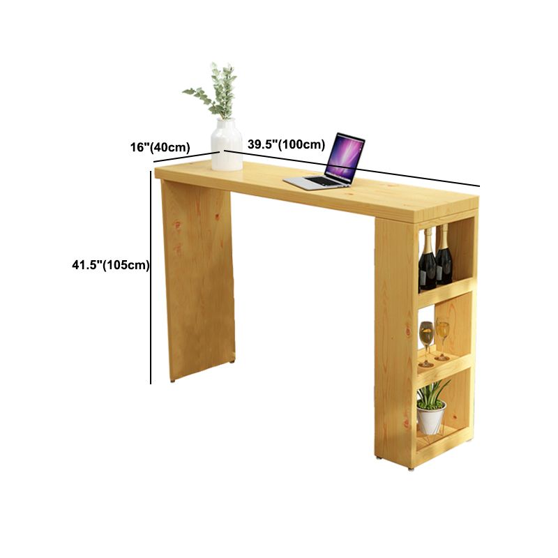 1/3 Pieces Pub Set Full Natural Modern Solid Wooden Bar table Set
