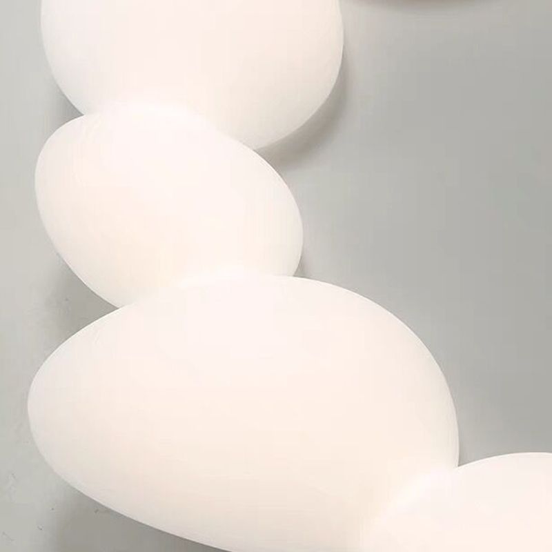 Nordic Flush Mount Plastic LED Ceiling Light Fixture for Bedroom