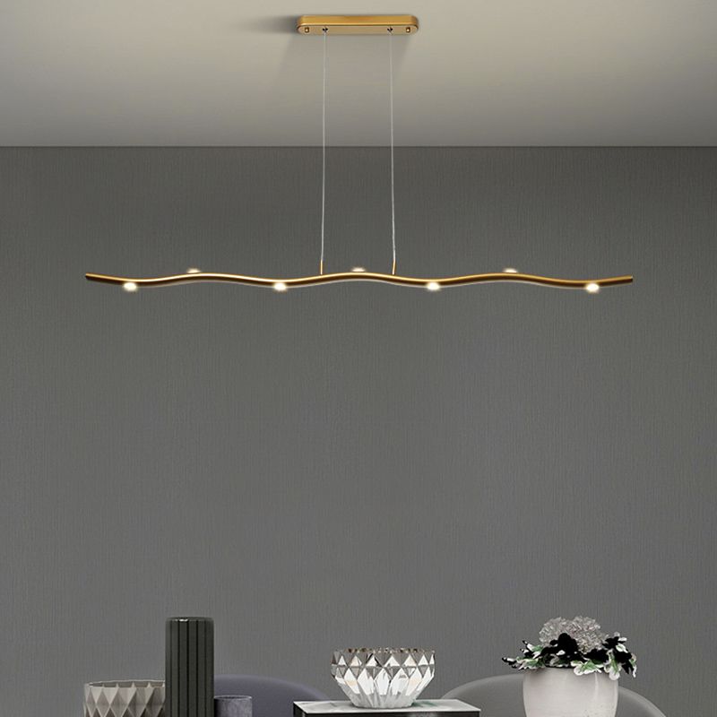 Linear Island Pendant Lights Ultra-Contemporary Aluminum Island Pendant Lights for Restaurant