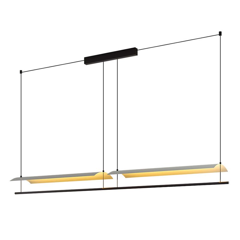 Paper Island Chandelier Lights Simplicity Metallic Chandelier Lighting Fixtures for Dining Table