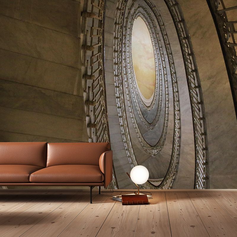 Spiral Staircase Wallpaper Mural Custom-Made Wall Covering for Meeting Room