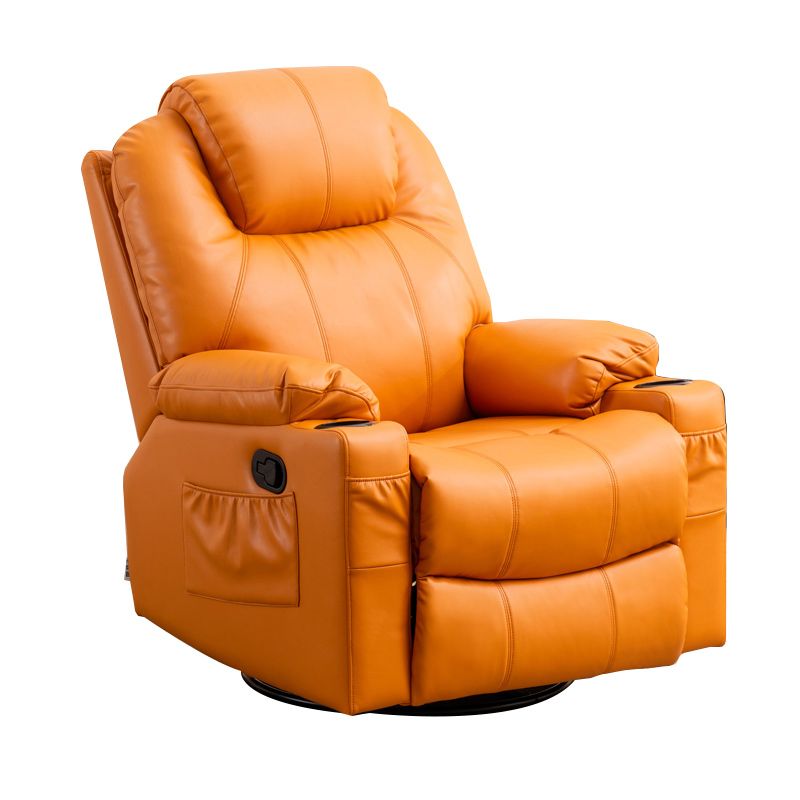 Solid Color Recliner Chair Massage Swivel Rocker Standard Recliner