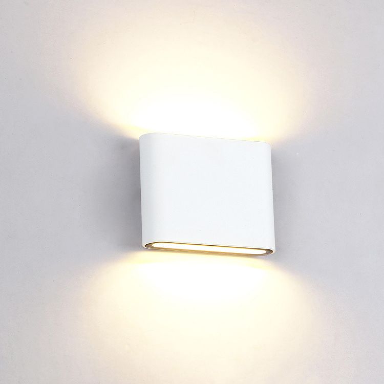 Minimalist LED Up and Down light Frame Wall Light  Metal Rectangle Wall Light for Living Room