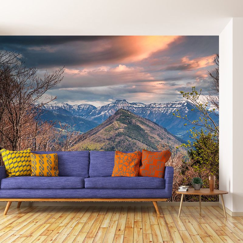 Customized Mountain Landscapes Mural Photography Wall Covering for Room