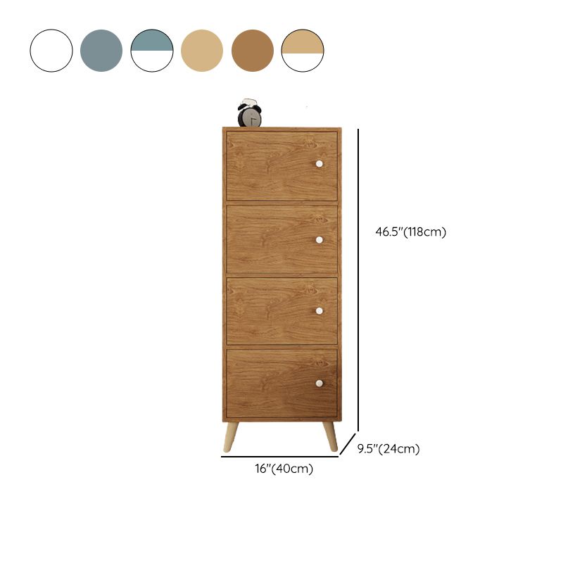 Contemporary Wooden Accent Cabinet with Knobs Doors and Straight Legs