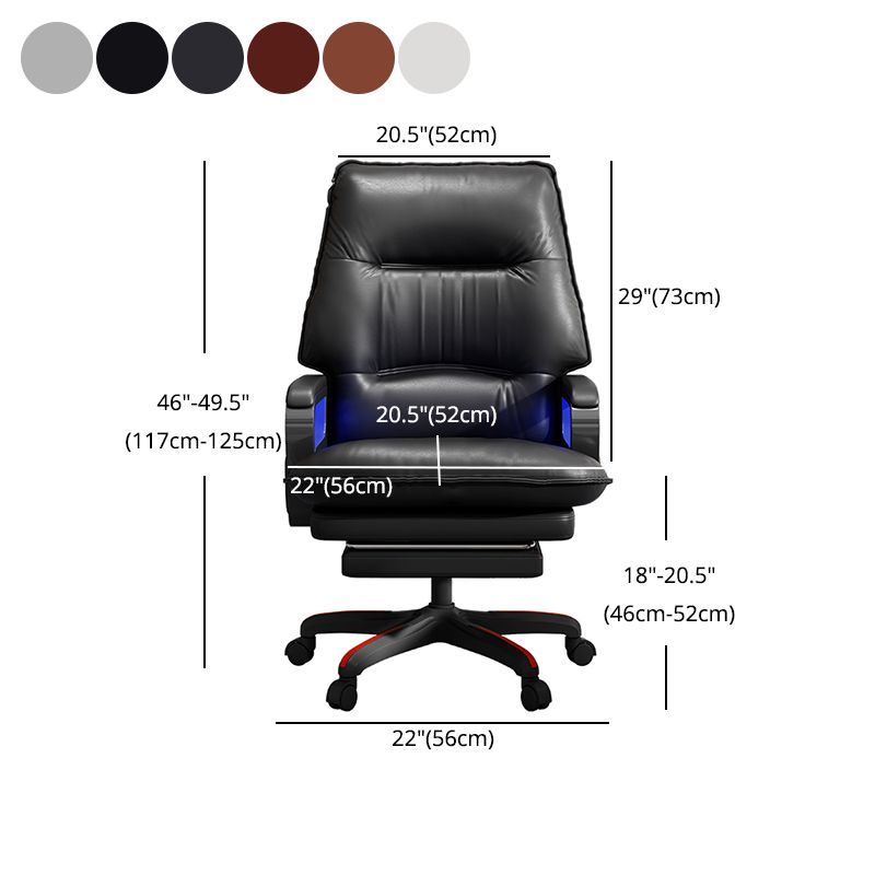 Nylon Base Modern Office Chair Executive Swivel Desk Chair with Padded Arms