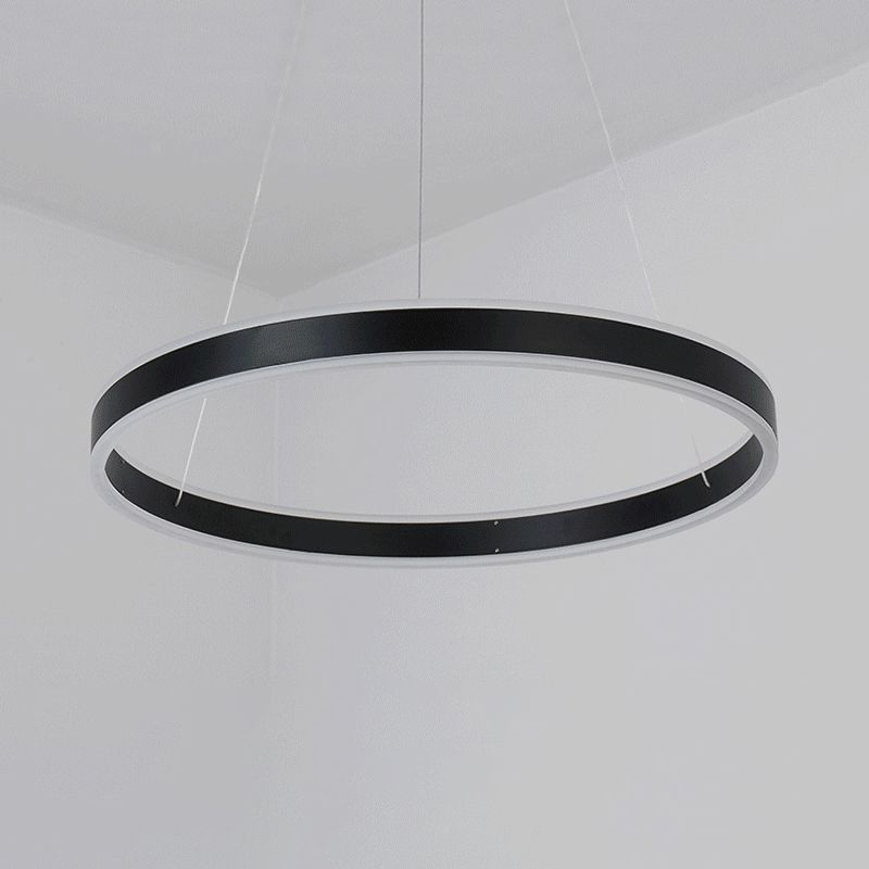 ANELLO BLACO/BRACCHI SPENDANTE CONTEMPOUNTO CONTEMPOUNTO 2/3/4 LUCI LADELIER ACRILICO IN LUCE COLDA/BIANCA