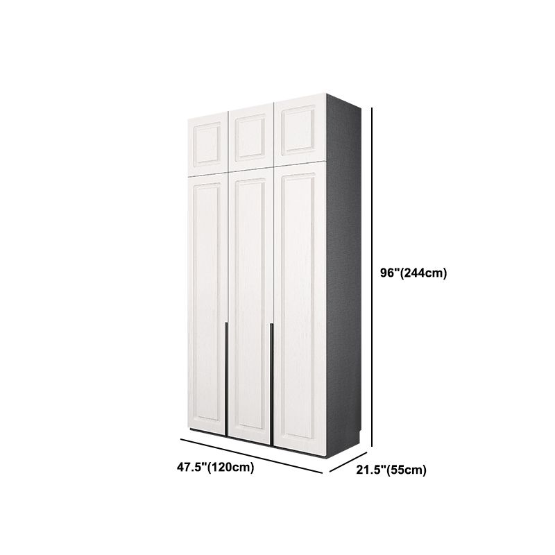 Modern Style Wooden Wardrobe Soft Close Door Wardrobe Closet with Drawer