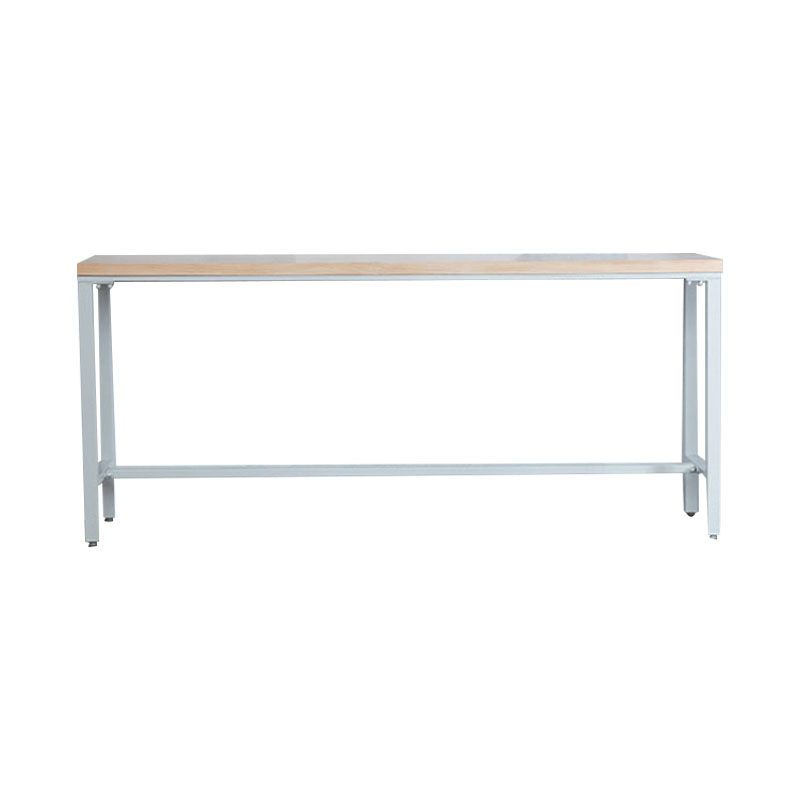 Modern Style Bar Table 1/5 Pieces Rectangle Solid Wood Counter Set