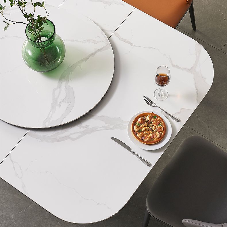 Modern Style Sintered Stone Dining Round Table Set 1/4/5/7 Pieces Dining Set