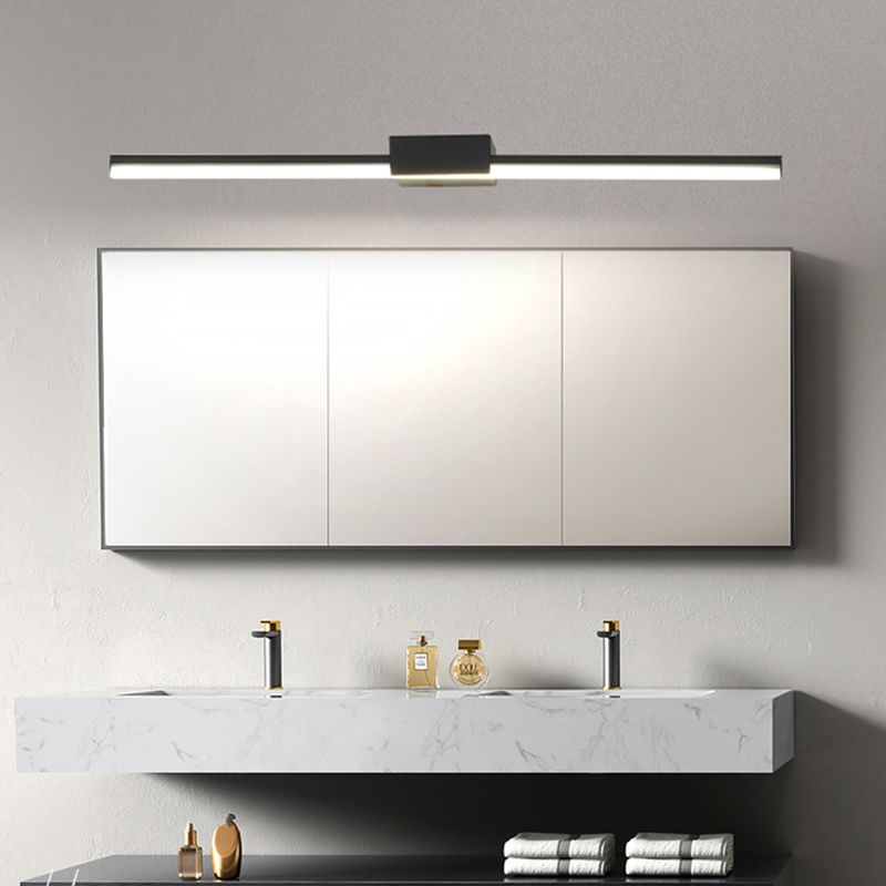 Modern Minimalist Style Linear Wall Mounted Vanity Lights Metal Vanity Wall Light Fixtures for Bathroom
