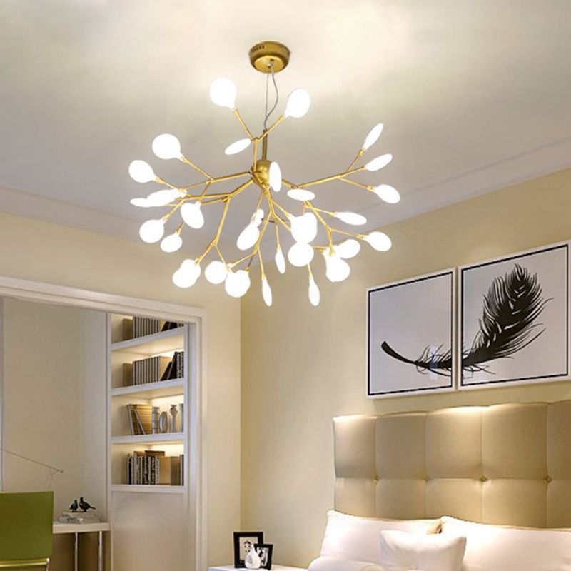 Modern Dining Room Lighting Orbicular Pendant Lighting Fixtures Metal Orb Chandelier