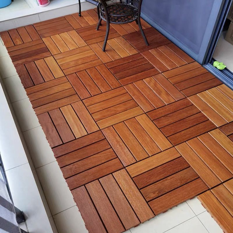 Interlocking Hardwood Flooring Waterproof Wood Flooring Tiles