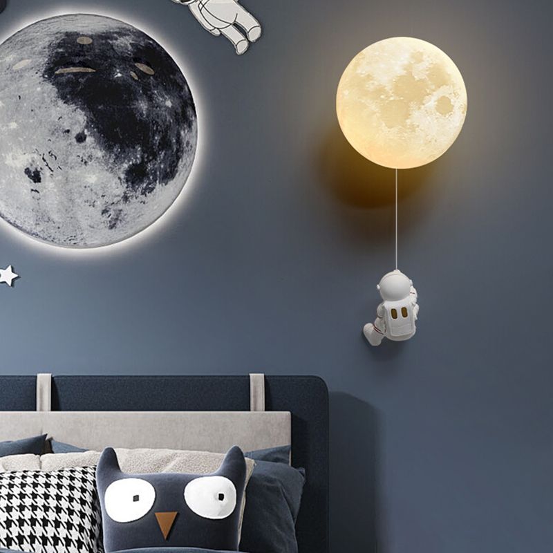 Child Room One Head Wall Sconce Astronauts Boy Room Wall Mounted Light Fixture