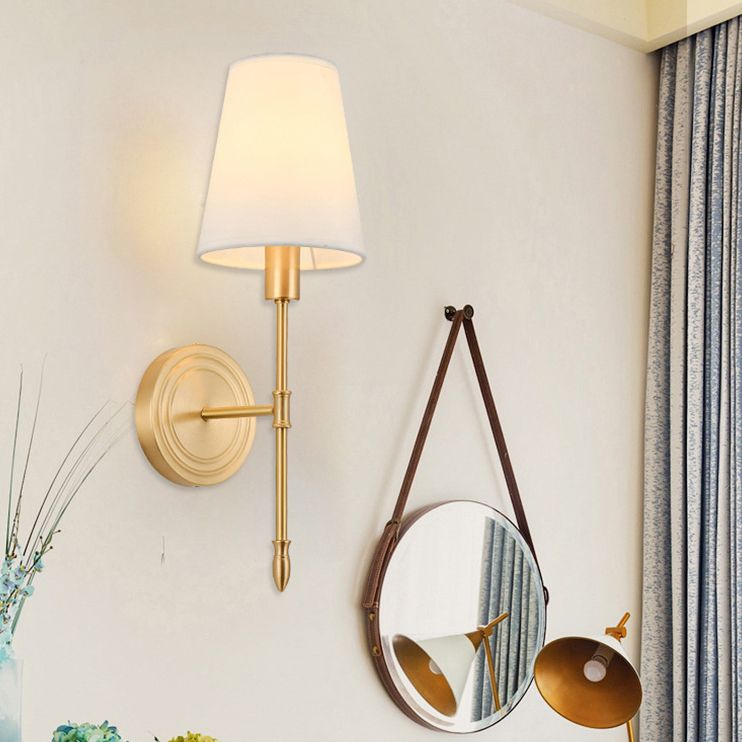 American Style Copper Vanity Light Geometry Shape Vanity Lamp for Shower Room