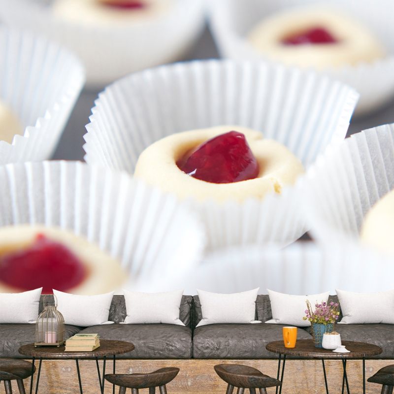 Commercial Cake Shop Mural Wallpaper Sweet Cake Wall Decor, Personalized Size