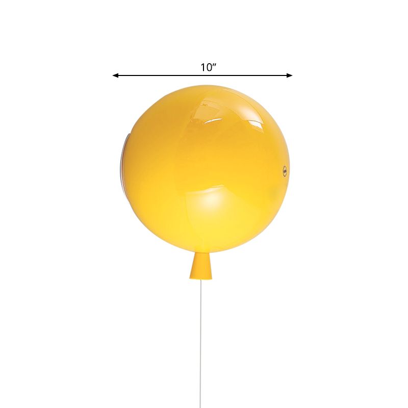 Kreativer ballonförmiger Wandleuchten One Lampen -Glas -Wandleuchte für Baby Schlafzimmerkorridor