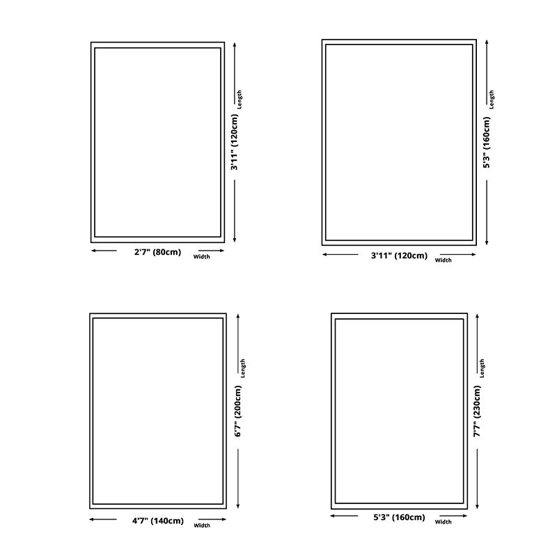 Colorful Modern Carpet Animals Pattern Polyester Area Rug Stain Resistant Rug for Home Decor