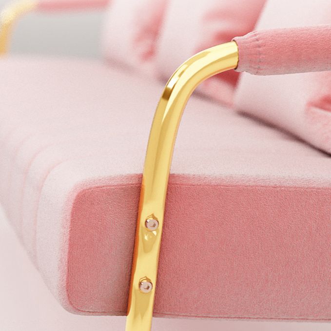 Contemporary Glam Velvet Sofa with Tuxedo Arm 58' Wide 72' High