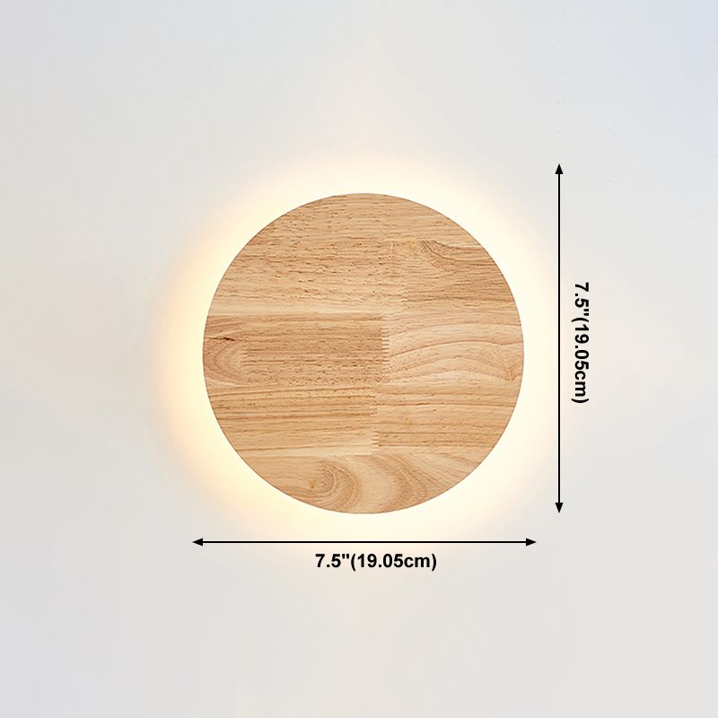 Luz de pared de pared doméstica moderna lámparas de pared de madera para cafetería