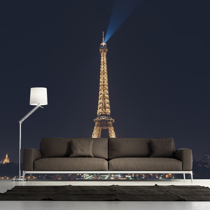 Modern  Mural Time-Honored Eiffel Tower Construction Living Room Wall Mural