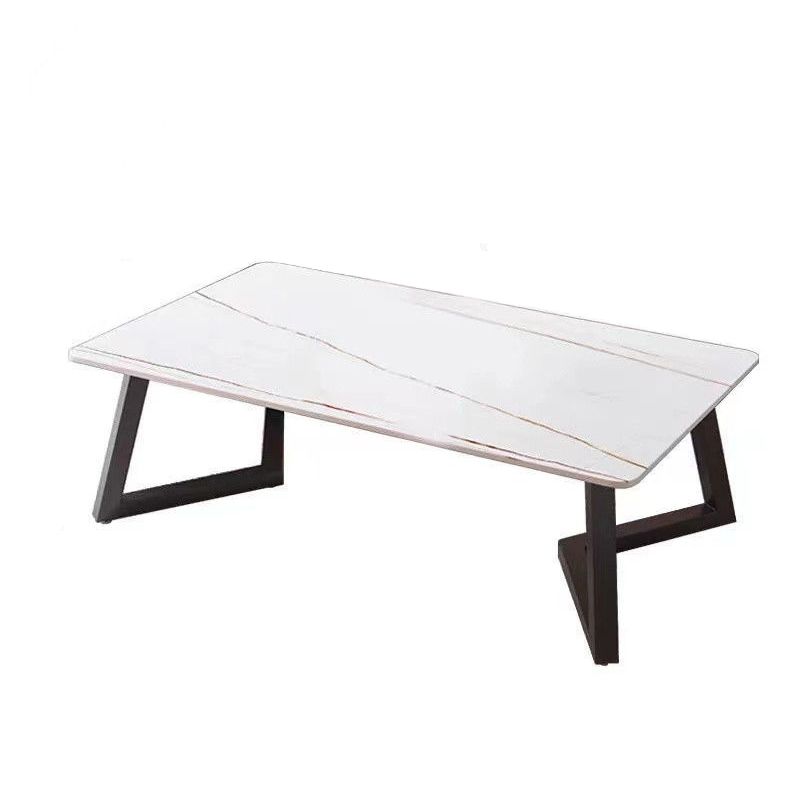 Single Slate Rectangle Coffee Table Modern Minimalist Coffee Table