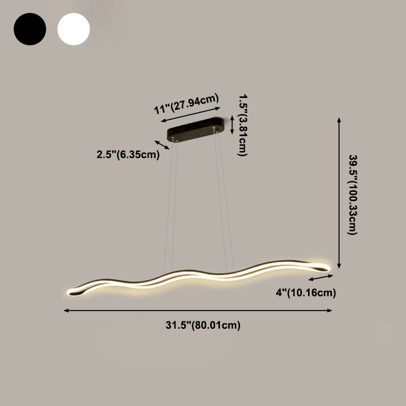 LED Island Light Dining Dining Room Kitchen Modern Simple Style Light