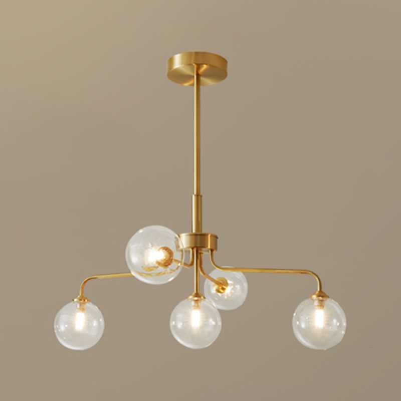 Gold Multi-lights Chandelier Light Modern Style Light Fixture for Living Room