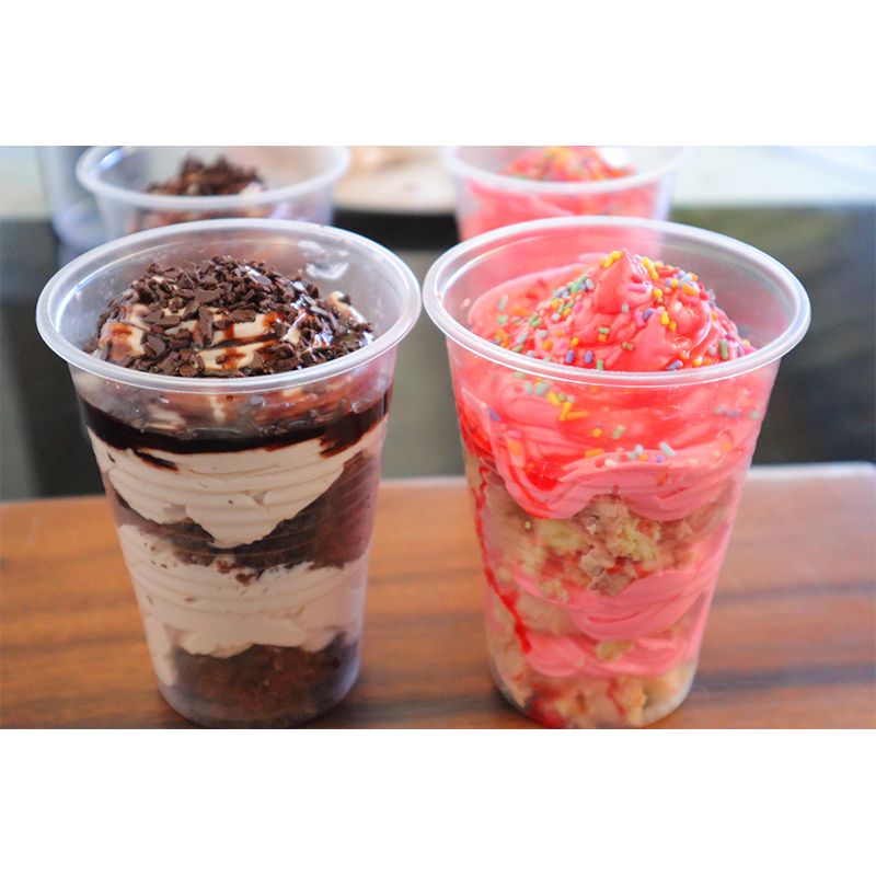 Customized Ice Cream Dessert Mural Modern Style Wall Covering for Cream Shop