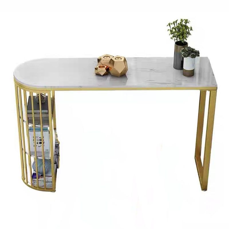 1/3 Pieces Luxurious Irregular Shape Pub Table Set Artificial Marble Top Table Set