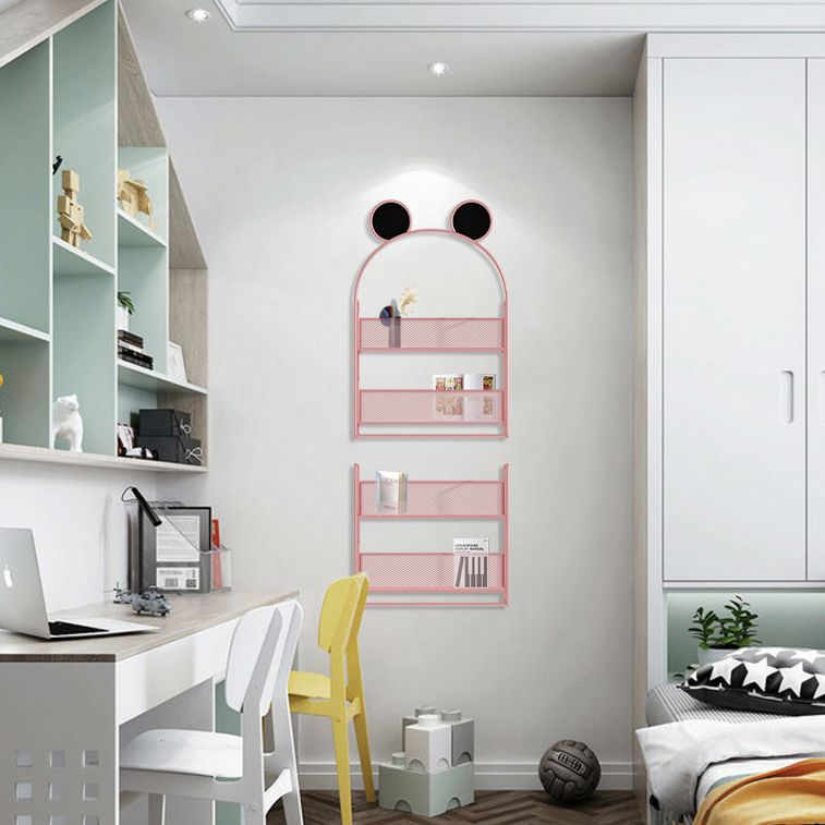 Wall Mounted Bookcase Scandinavian Style Bookshelf for Home Office Study Room