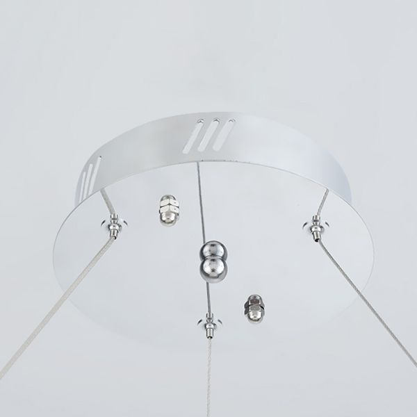 Moderne luxe led kroonluchter metalen lineaire hangende lamp voor binnenruimtes