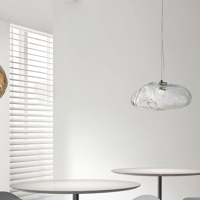 Pendentif en verre nordique en forme de nuage en forme de verre à couches