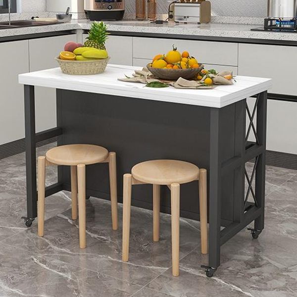 Rolling Contemporary Kitchen Island Stone Kitchen Island Table