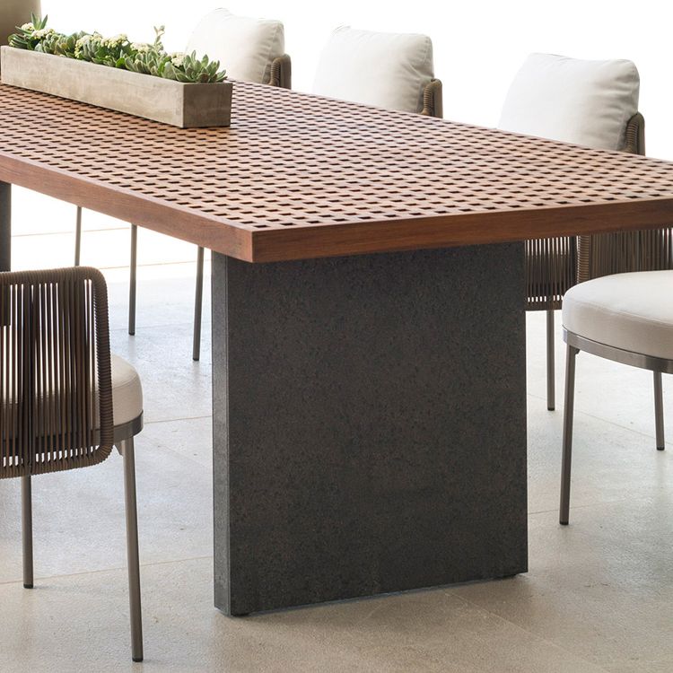 1/9 Pieces Dining Table Set Boho Rectangular Patio Dining Sets