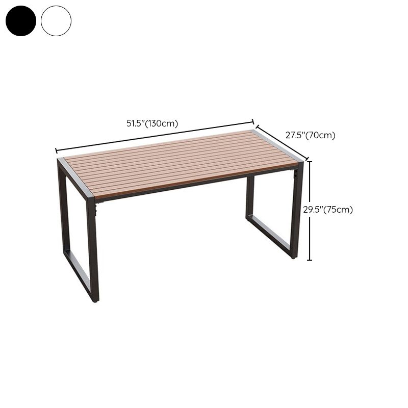 Rectangular Modern Picnic Table 1/3 Pieces Reclaimed Wood Dining Picnic Table