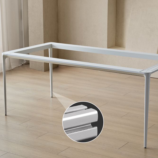 Designer Rectangle 1/4/5/7 Pieces Dining Table Set Indoor Legs Dinette Set in White