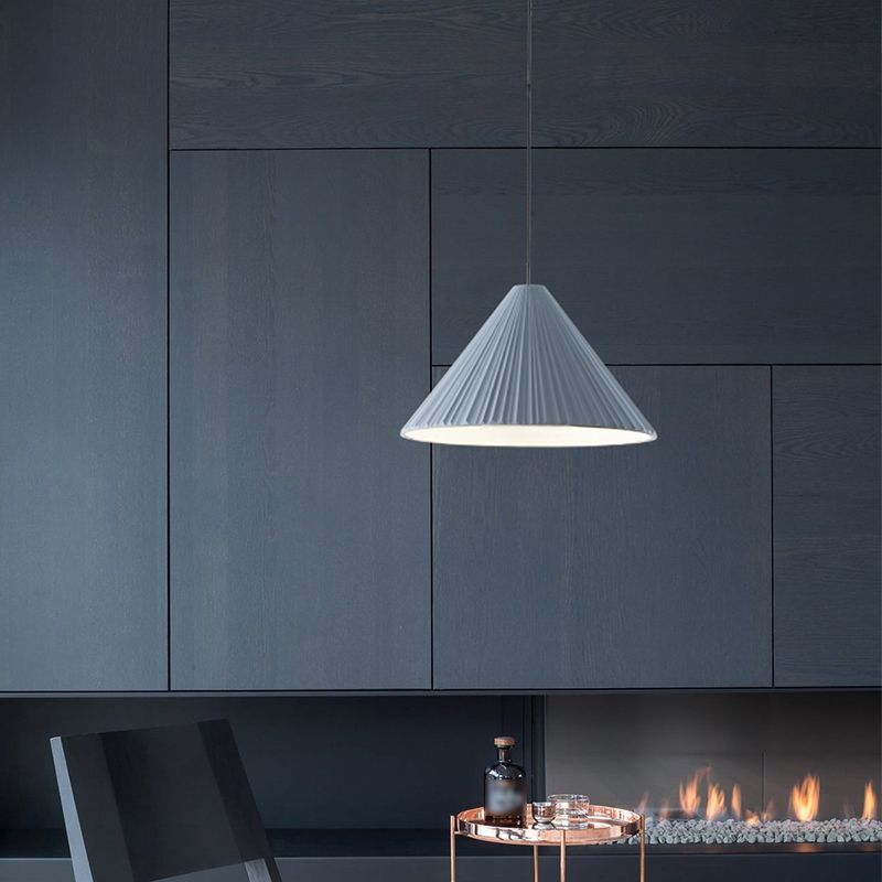 Forme du cône de ciment Lumières de suspension de macaron moderne 1 luminaire de support léger.