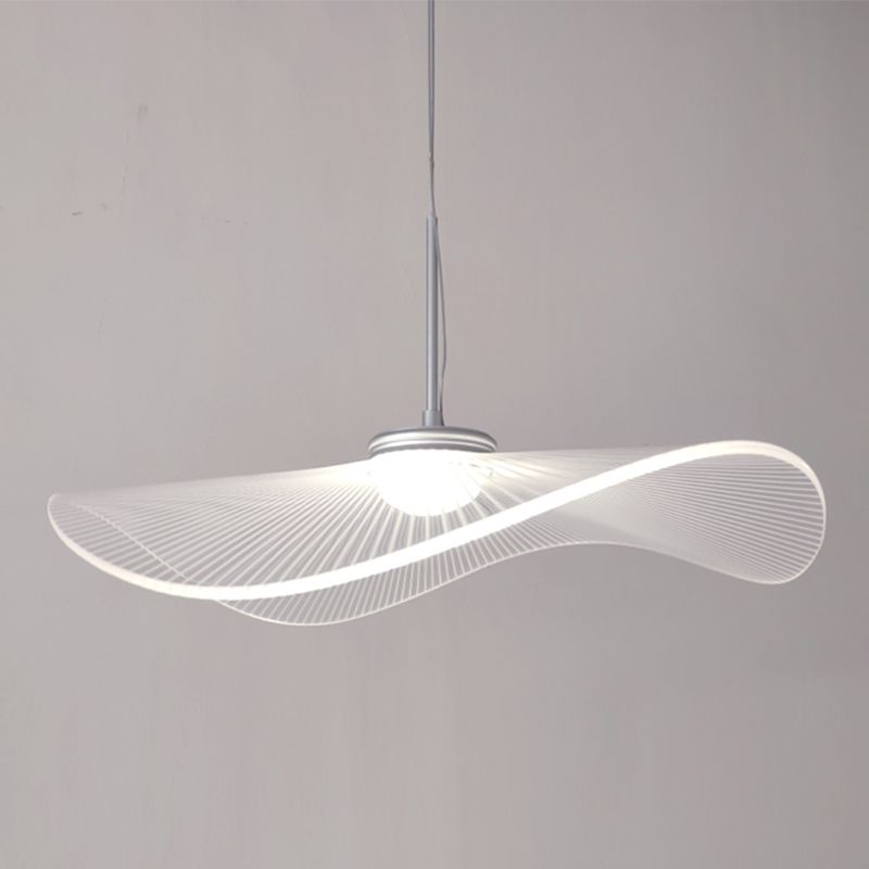 Nordique Acrylique suspendu Pendre Lotus Lotus Leaf 1-Light Drop Pendentif For Bar