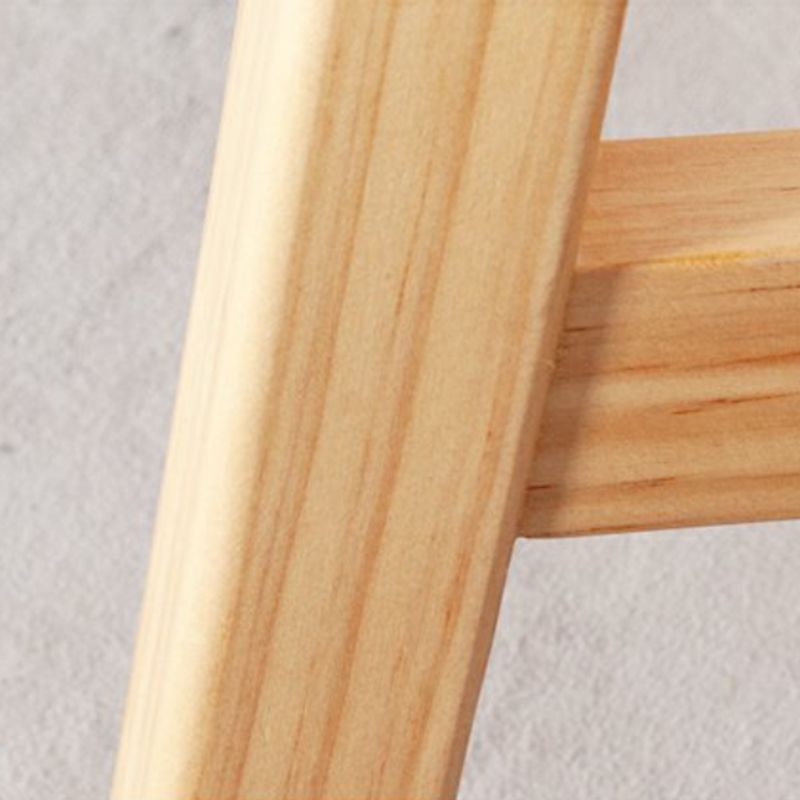 Modern Armless Backless Counter Stool Wood Cashier Bar Stool with Seat and Pedal