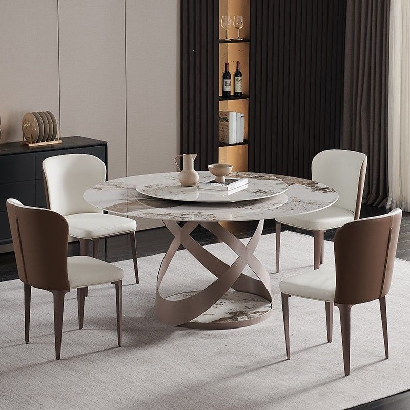 Modern Style Dining Round Table Dining Stone Table for Home Use