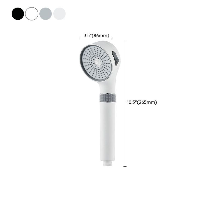 Shower Head 3-Setting Modern Round Plastic Water Filtration Handheld Shower Head