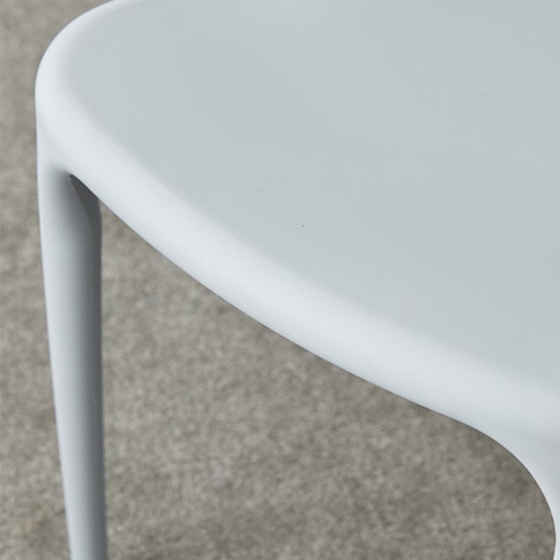 Chaise en plastique de style scandinave, cuisine, salle à manger, fauteuils à dossier ouvert